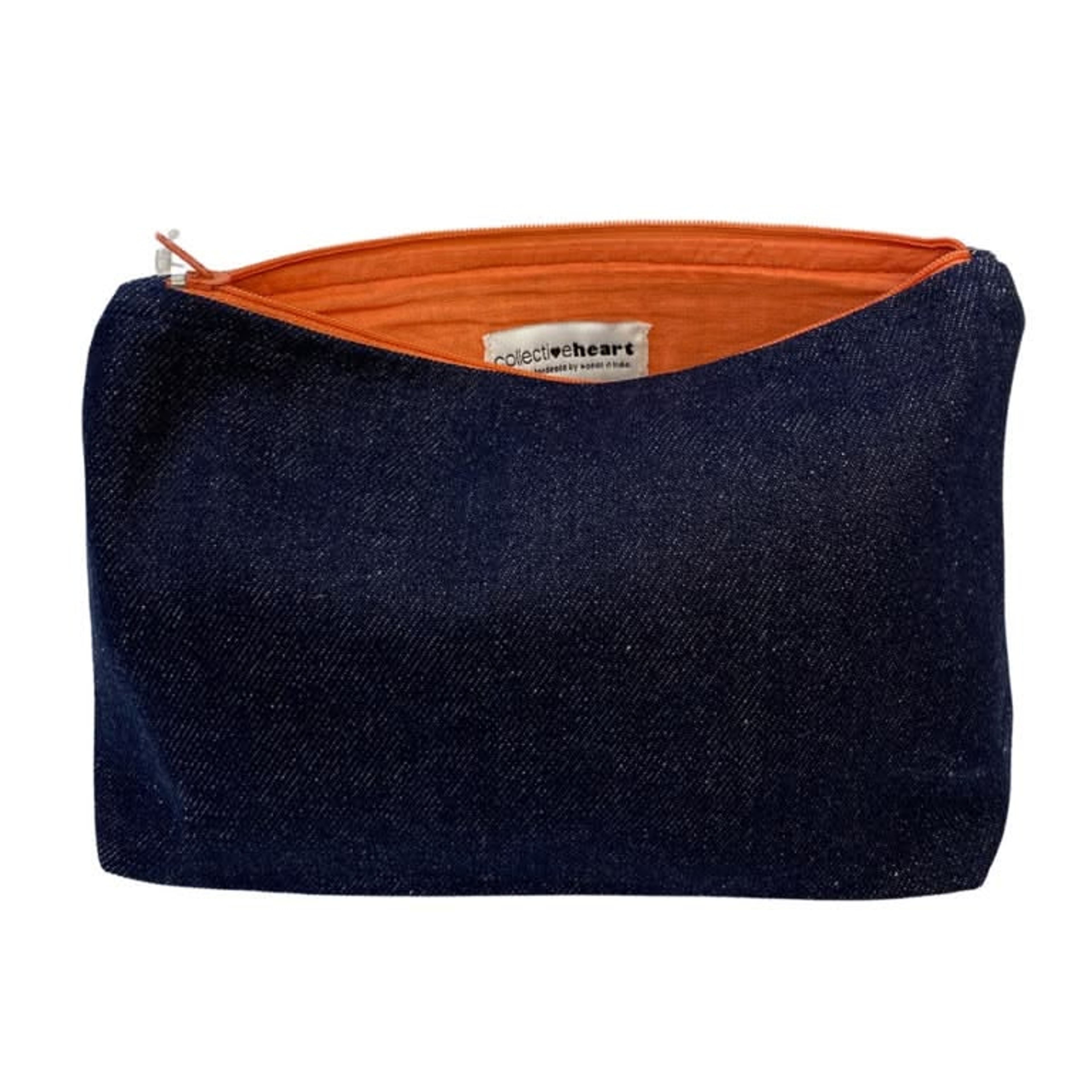 Makeup bag made from BCI denim