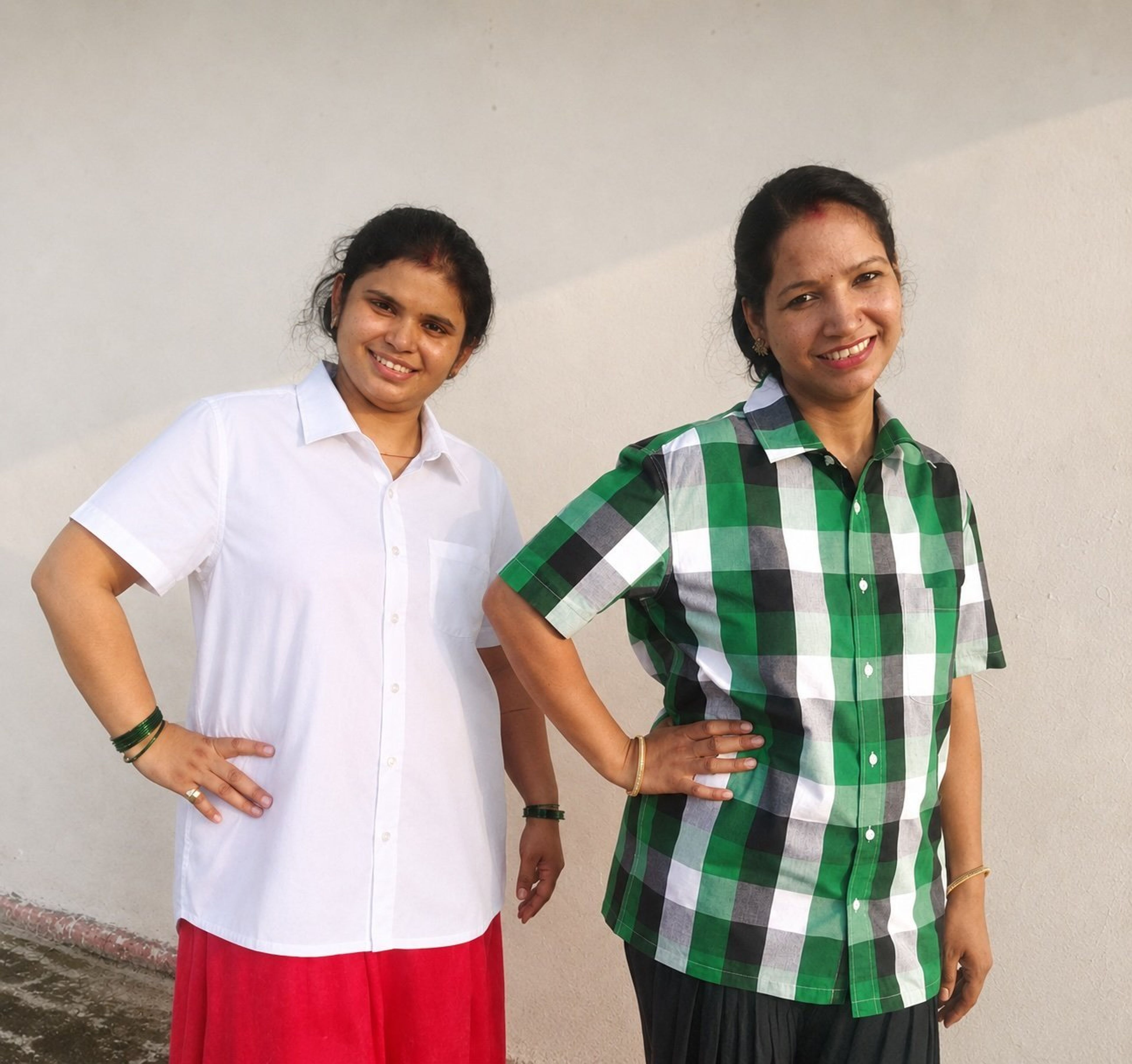 Short Sleeve Button Ups in 100% ona cotton in both white and plaid