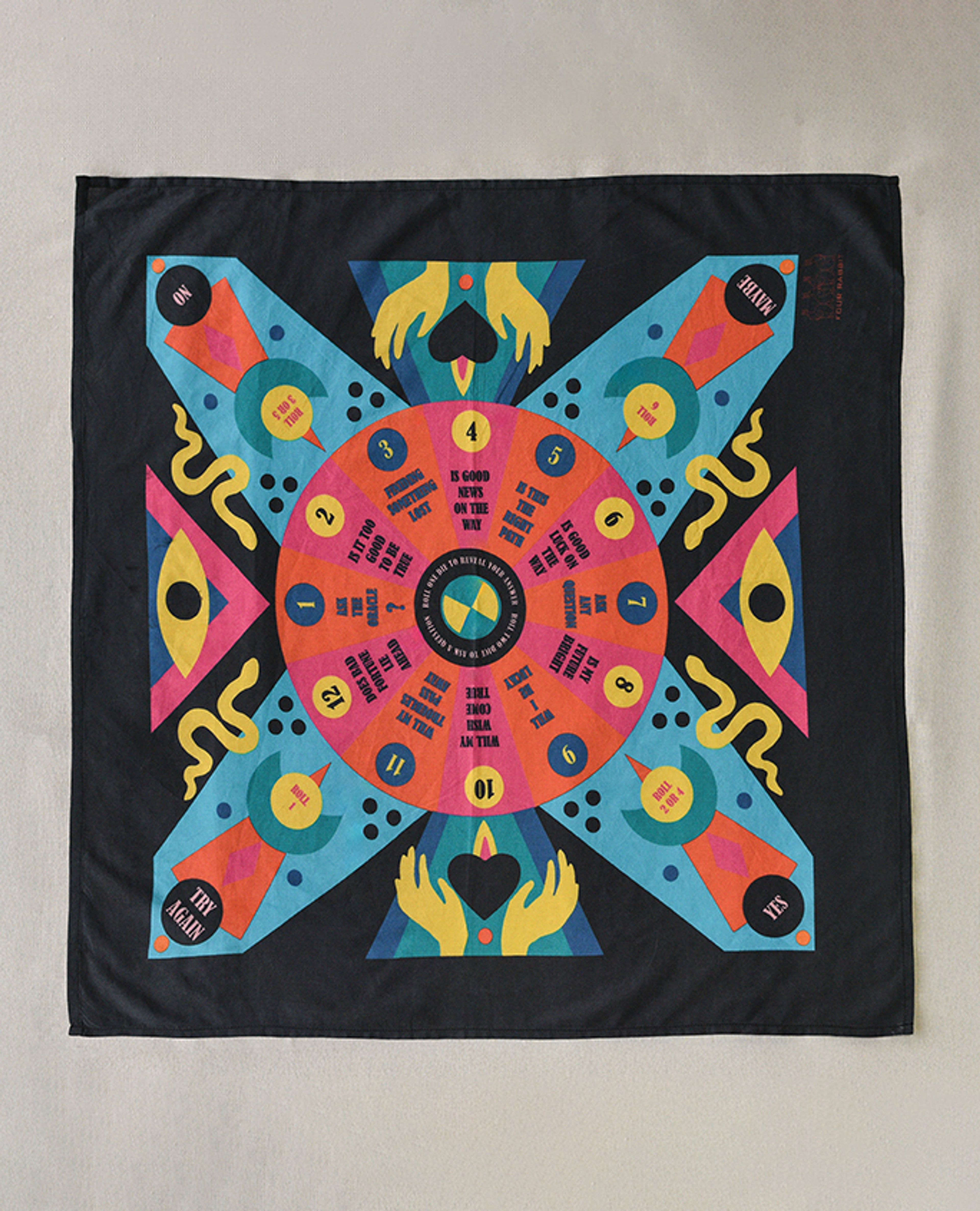 Bandana in 100% cotton lawn with digitally printed artwork