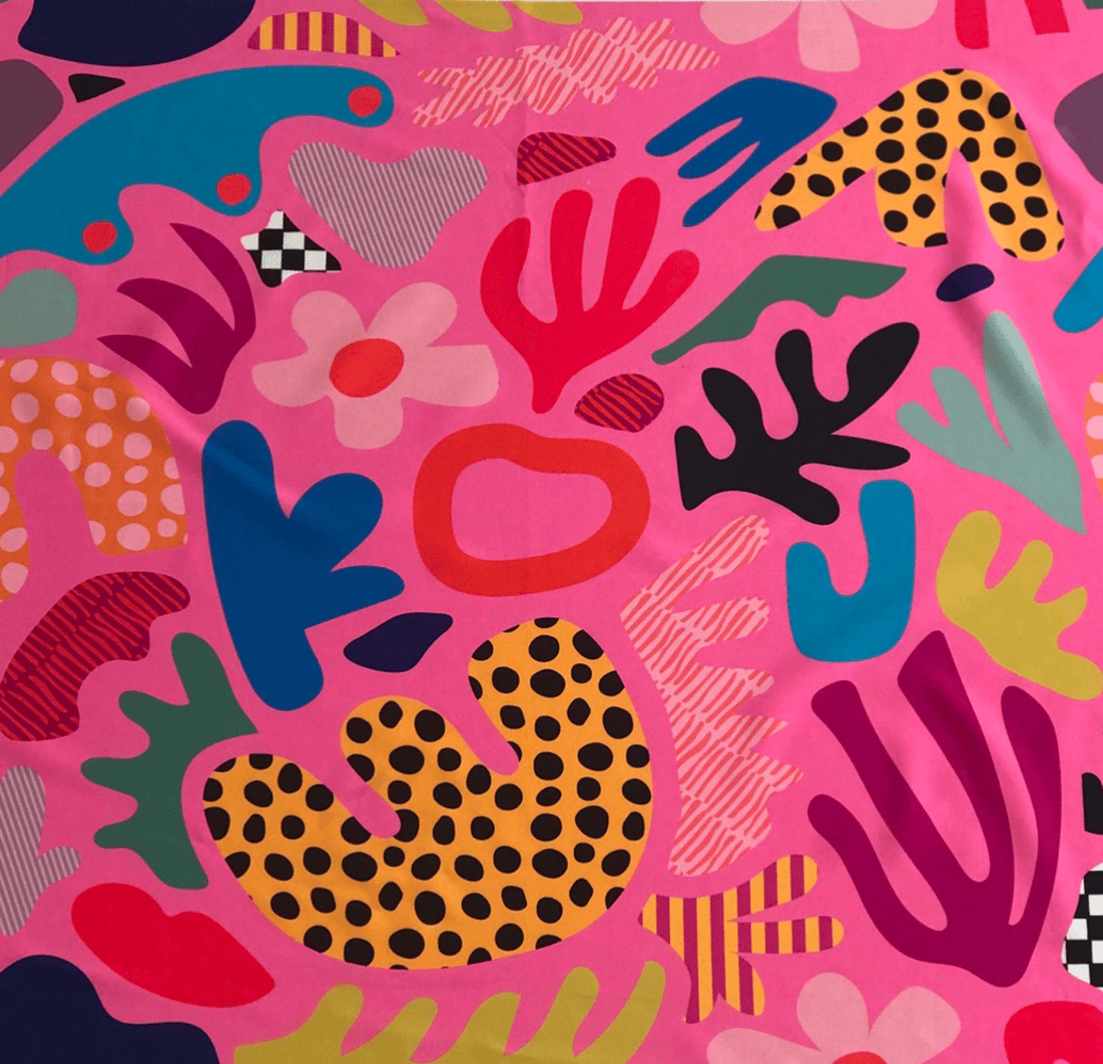 Digital print fabric swatch