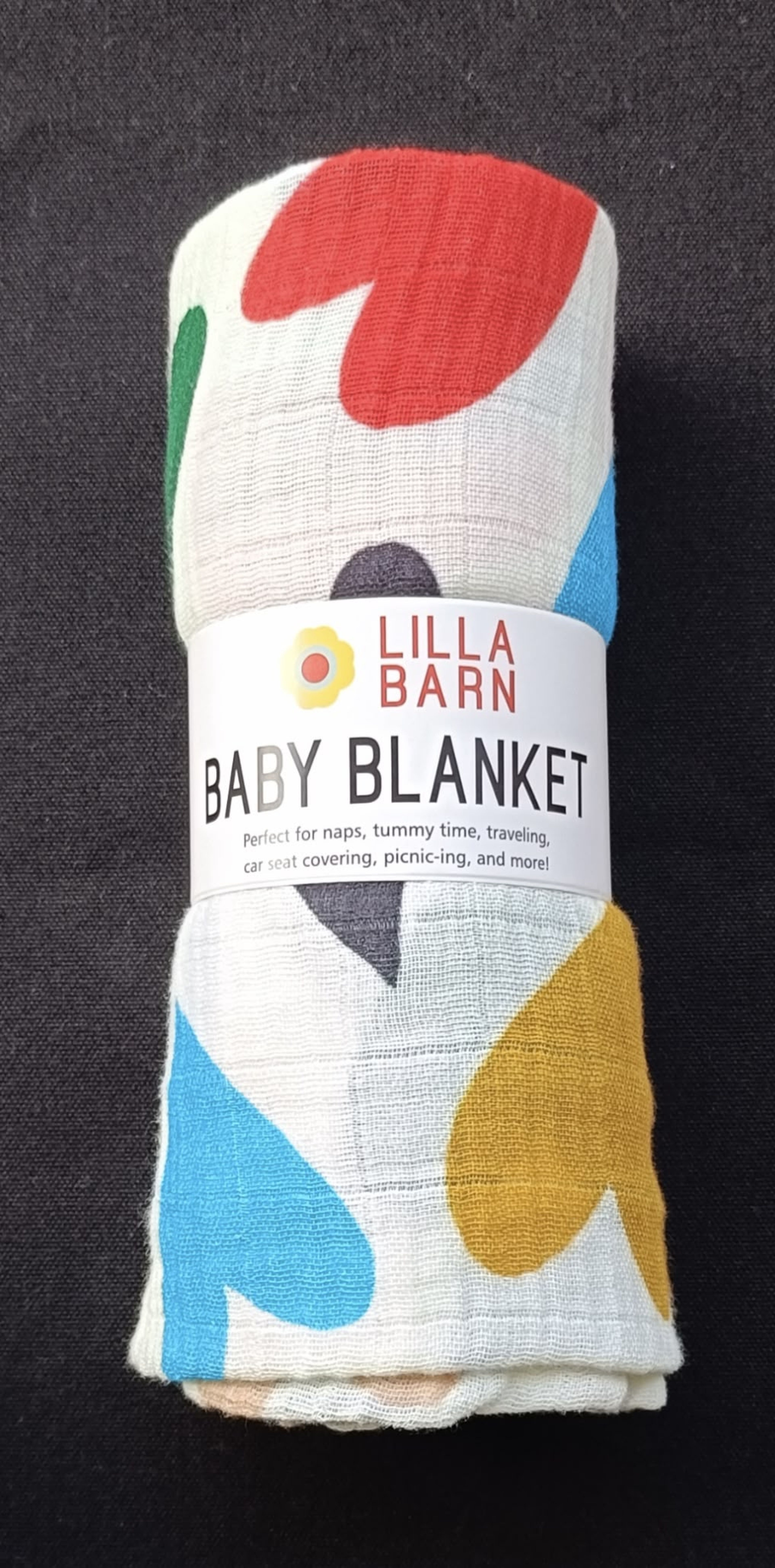 Lilla Barn hearts blanket digitally printed