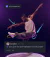 Annotated still of man dancing