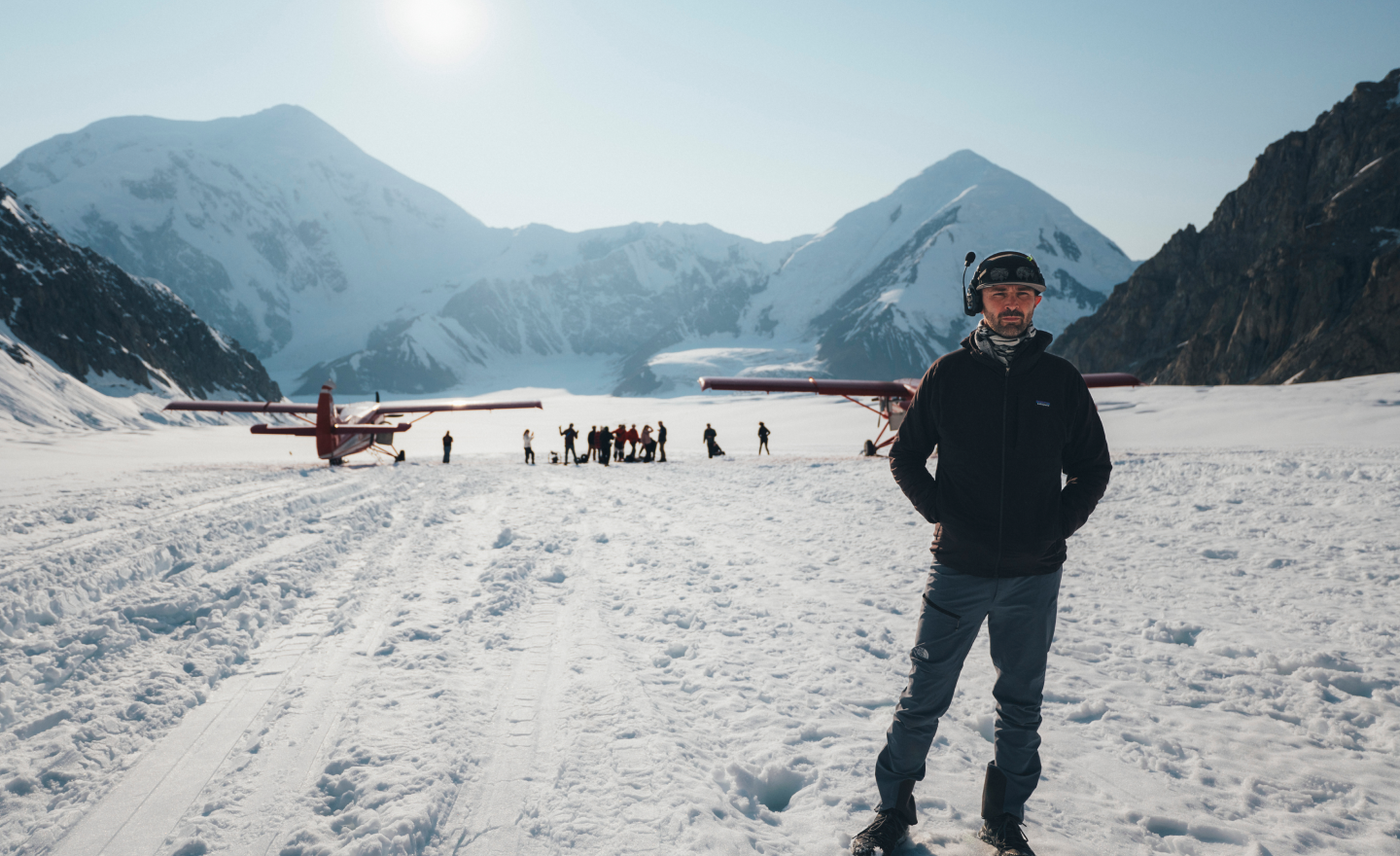 Actor on the set of Devotion