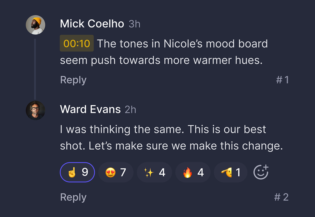 Comments screenshot