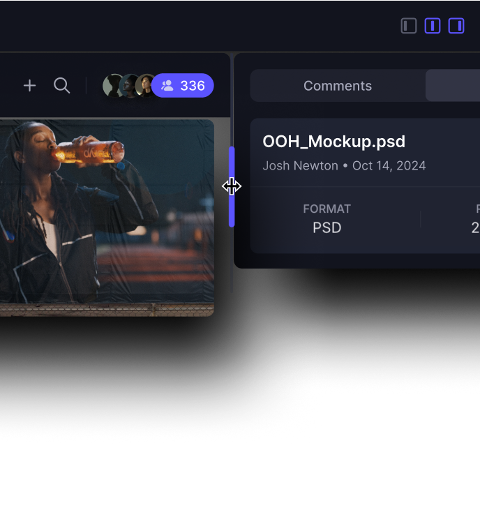 Frame.io interface screenshot