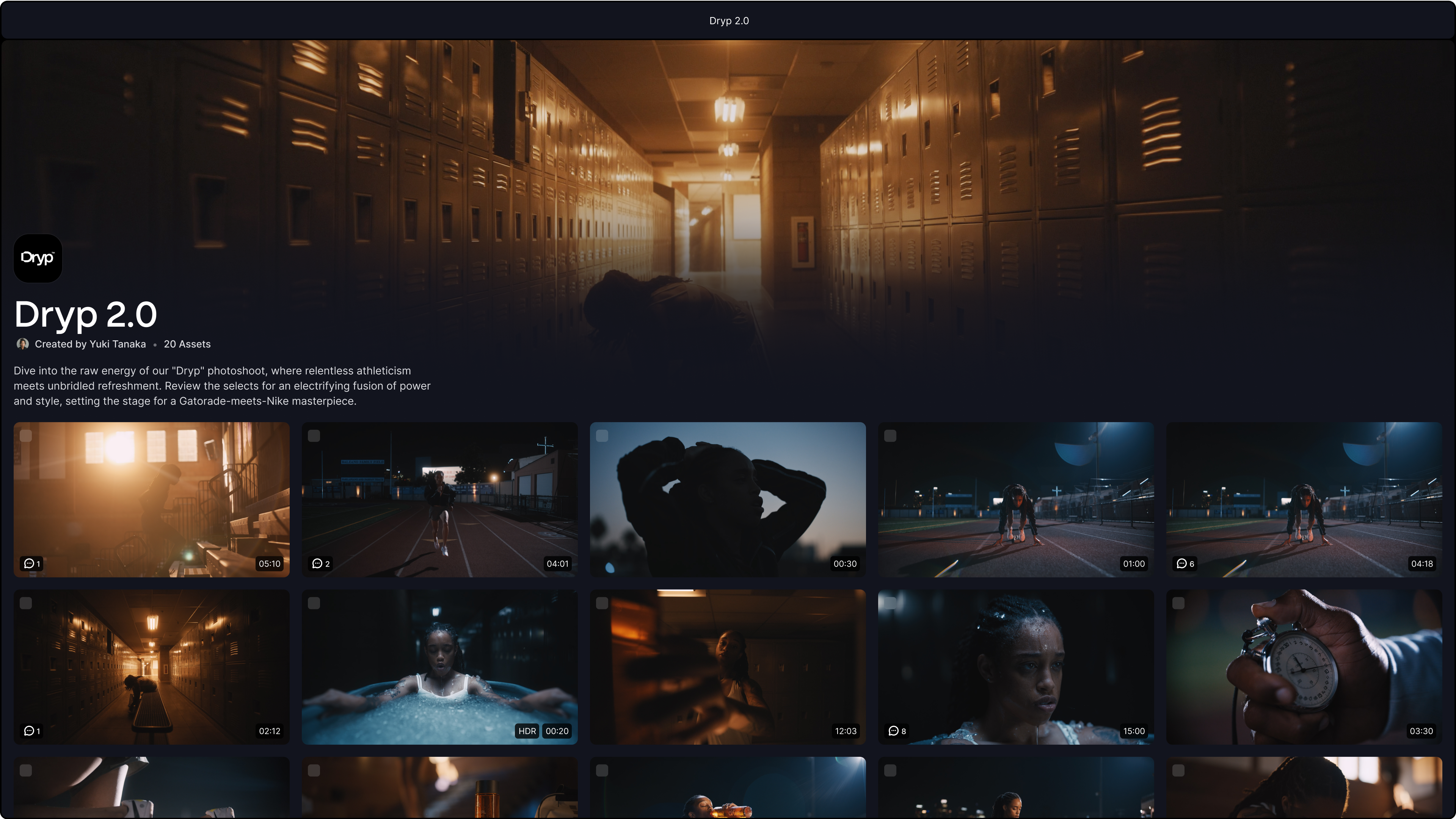 Frame.io interface screenshot