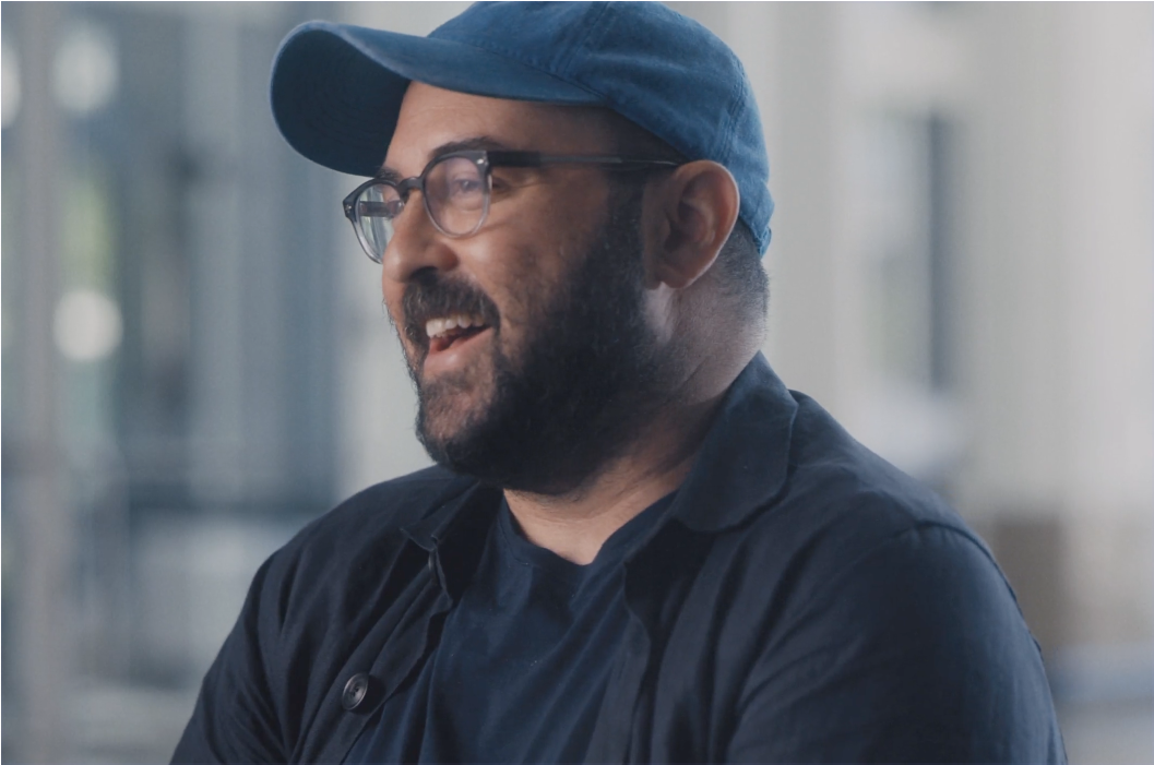 Person being interviewed.