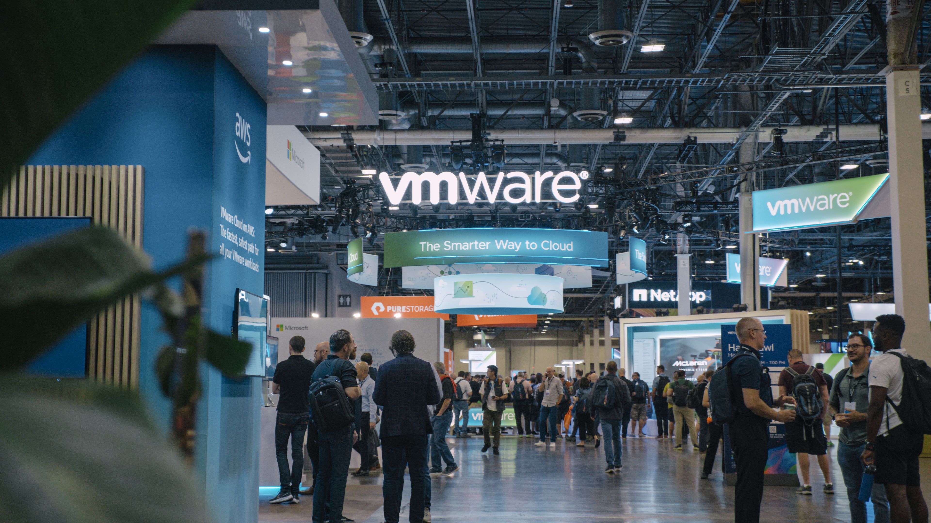 VMware conference floor.
