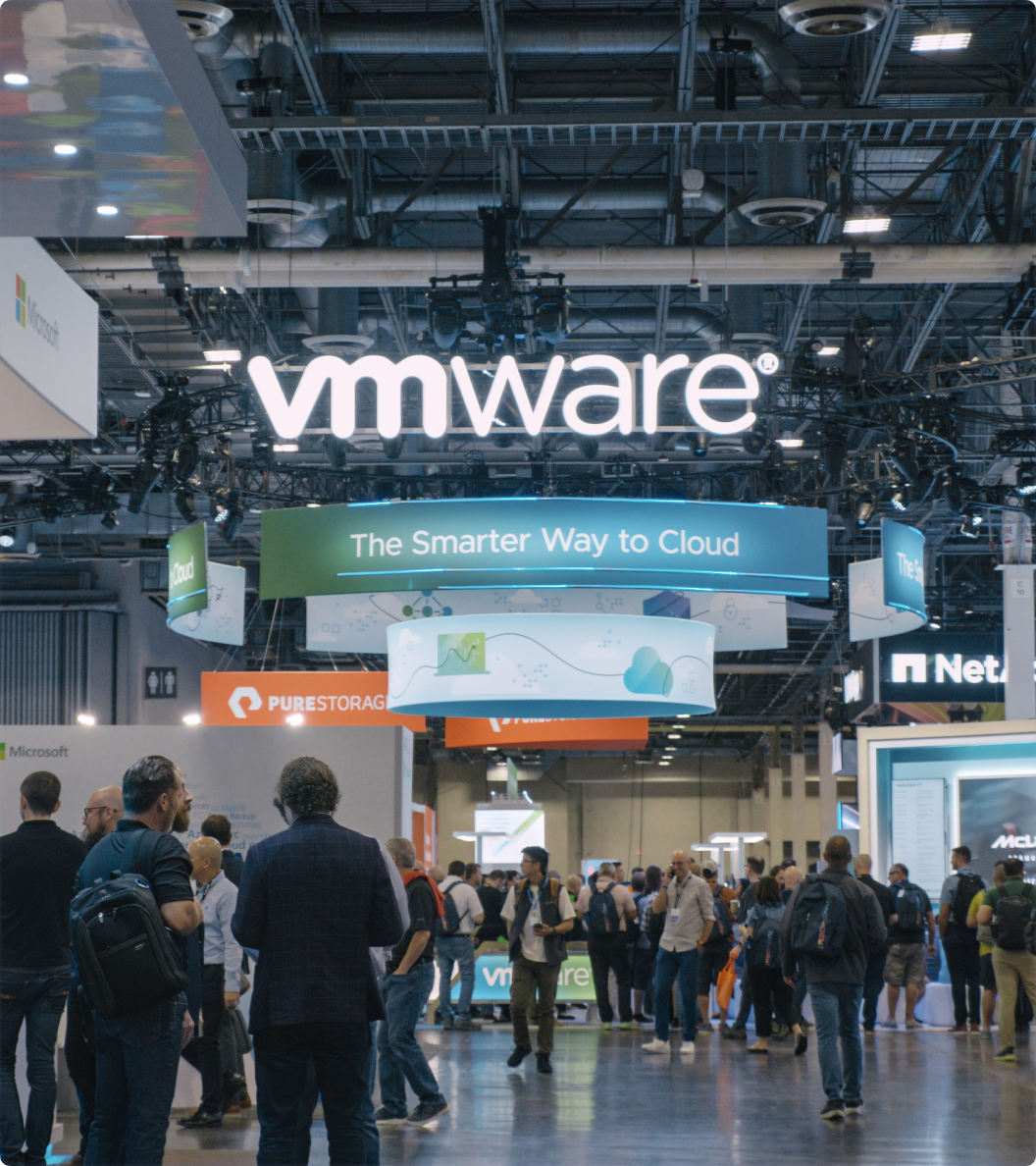 VMware conference floor.