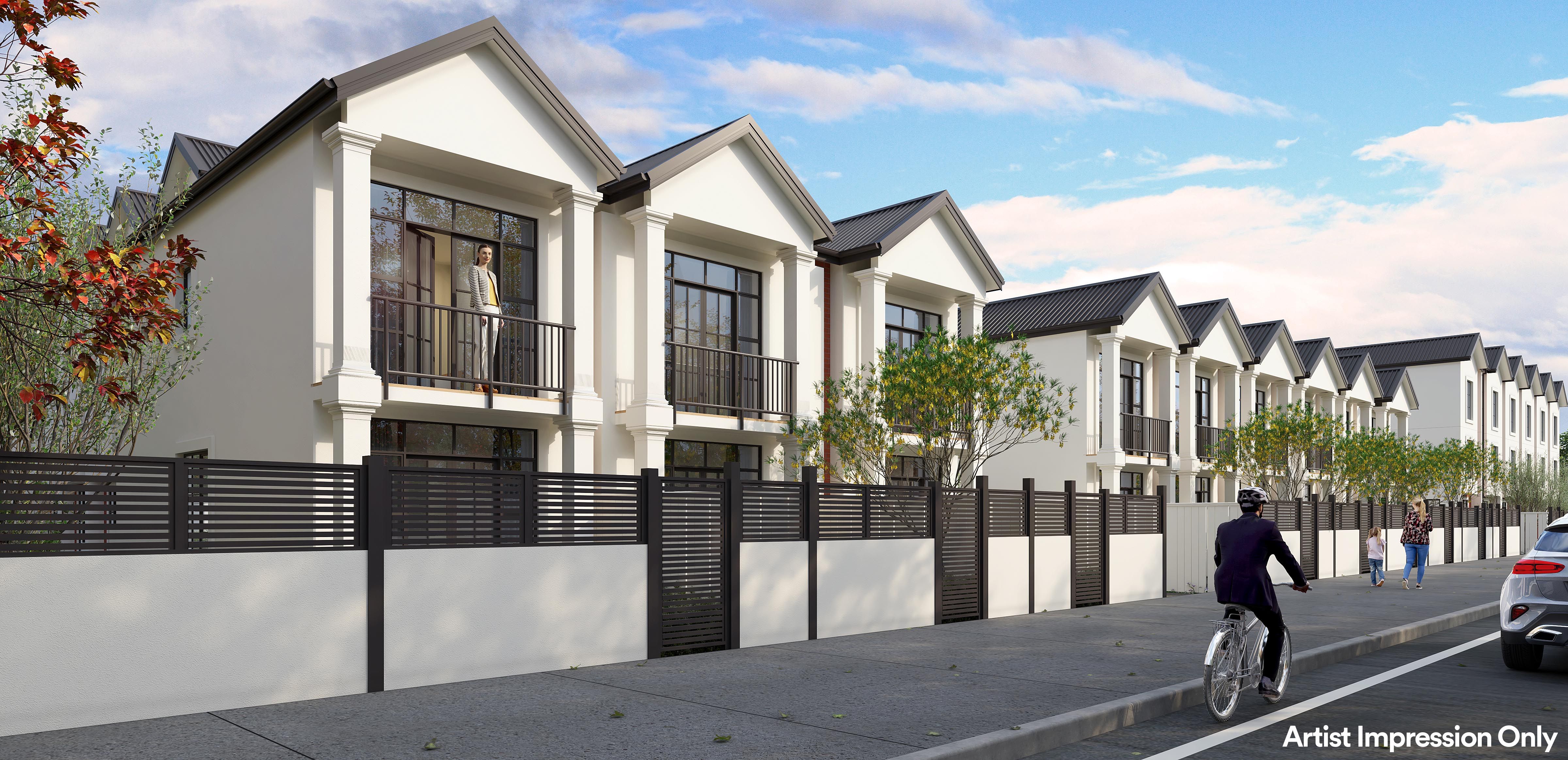 Render of Townhouses on Armagh Street