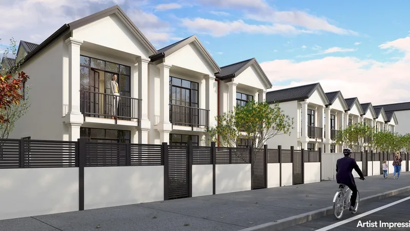 Render of Townhouses on Armagh Street