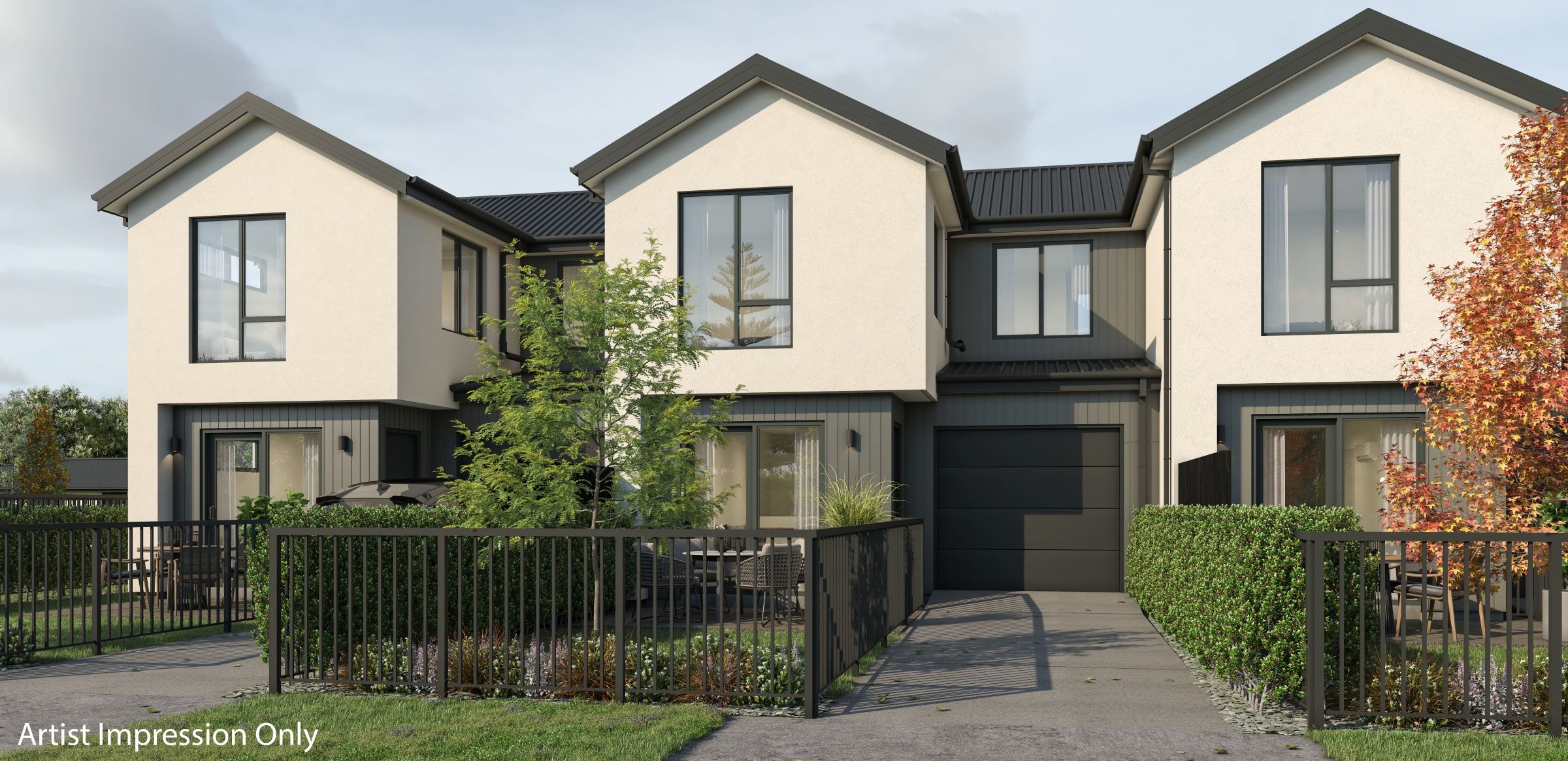 Render of Townhouses in Hornby