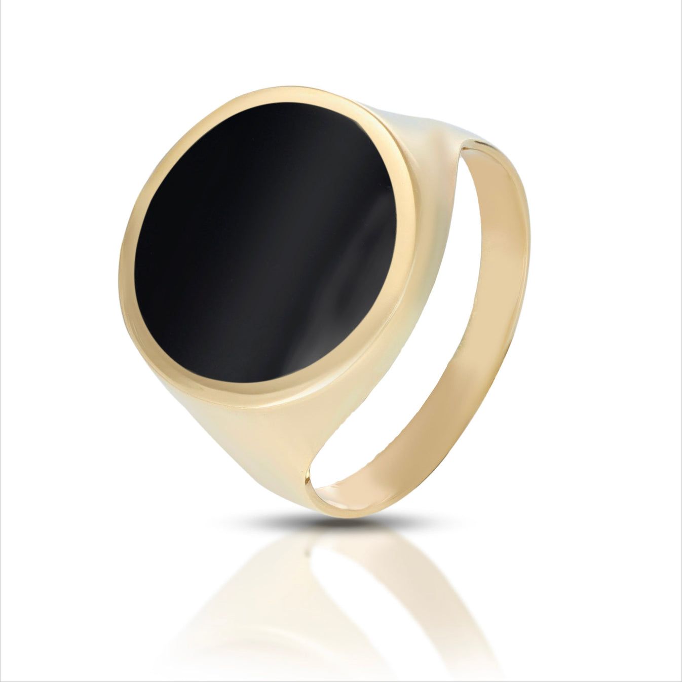 Anello da Uomo a scudo di forma tonda