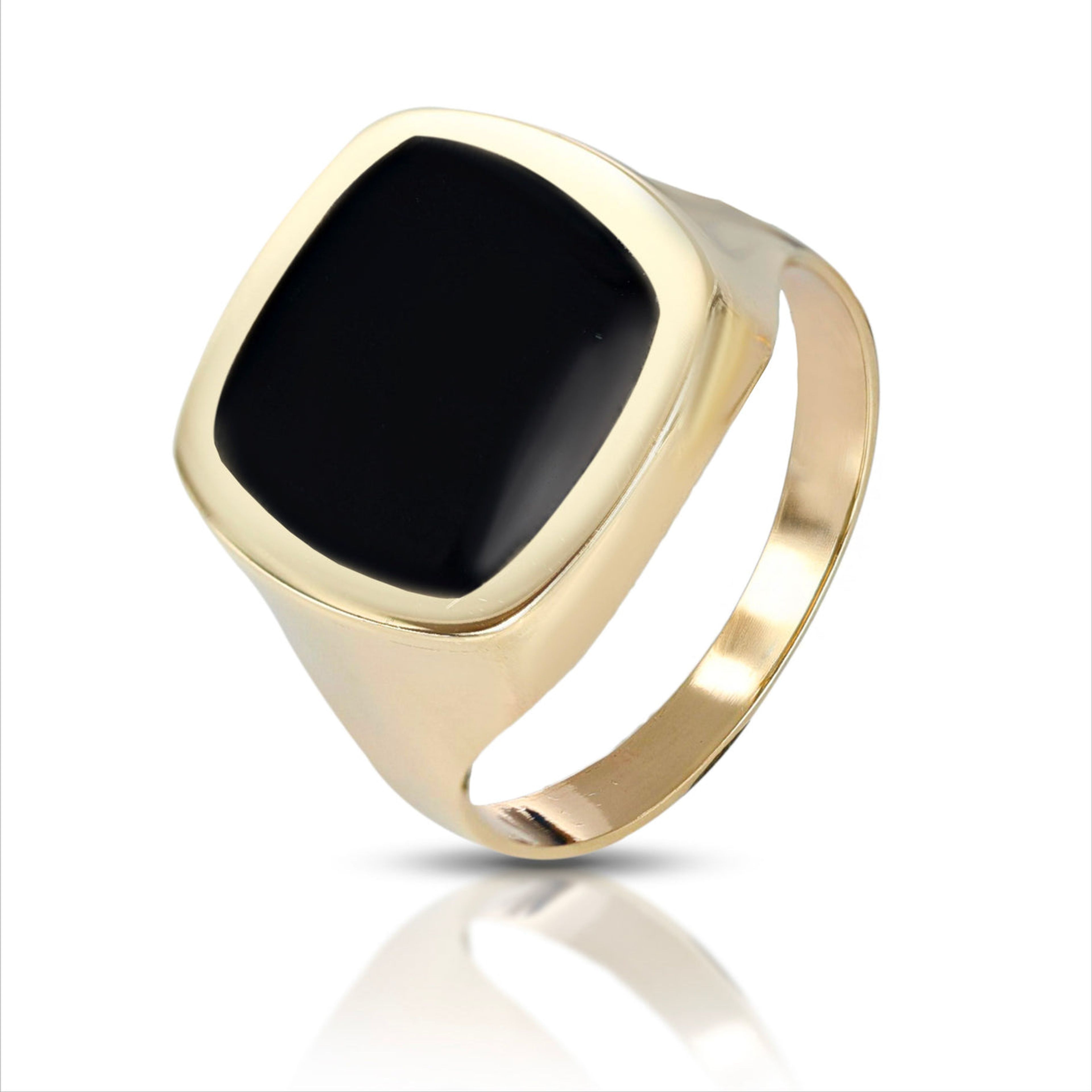 Anello da Uomo quadrato con angoli stondati