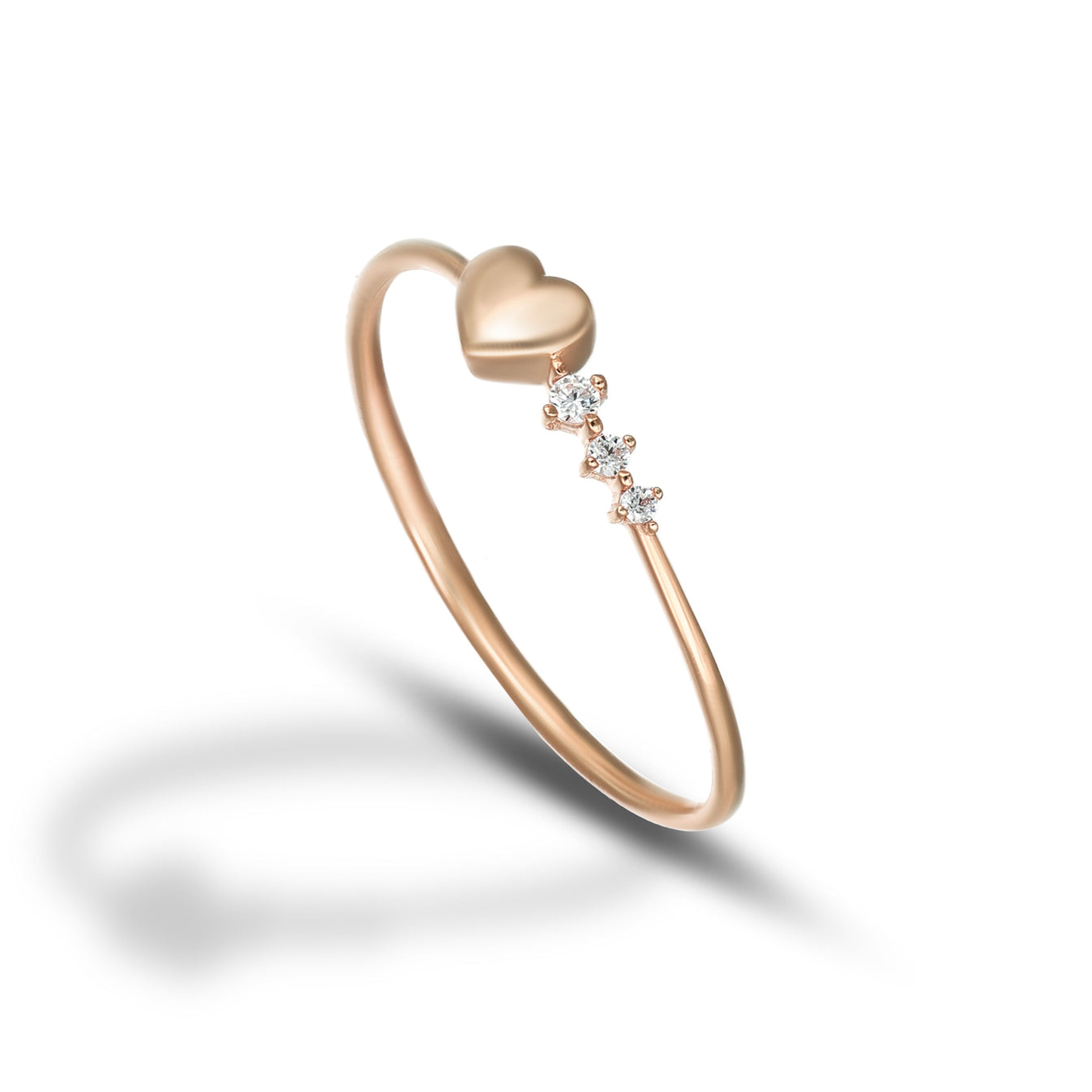 Anello da Donna a filo Mini Love in oro 9kt