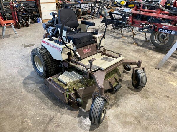 Grasshopper commercial zero-turn mower on lawn
