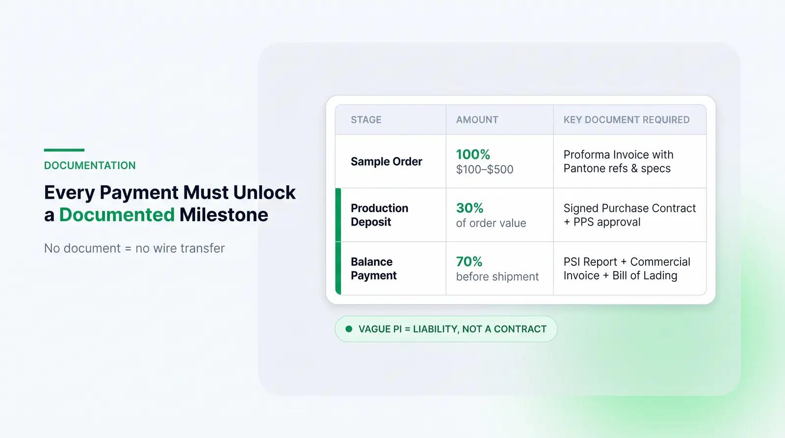 What Each Payment Should Unlock — A Milestone Documentation Checklist