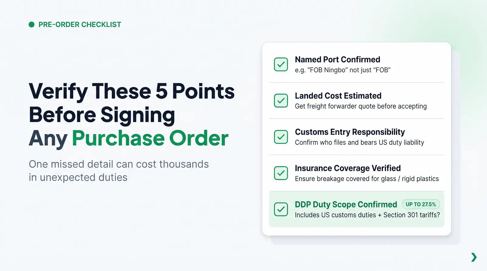 The Pre-Acceptance Incoterm Checklist