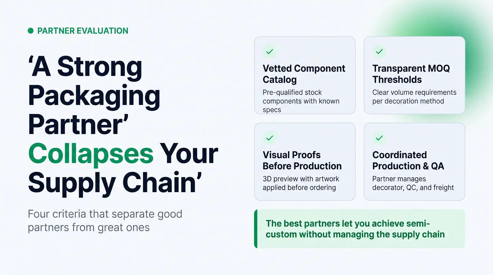 How to Evaluate a Semi-Custom Packaging Partner