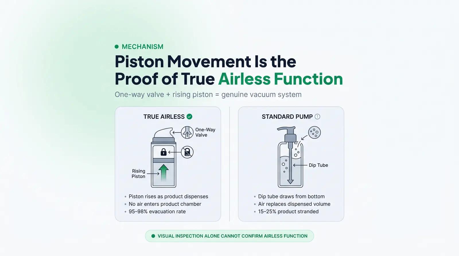 What Makes an Airless Pump Genuinely Airless