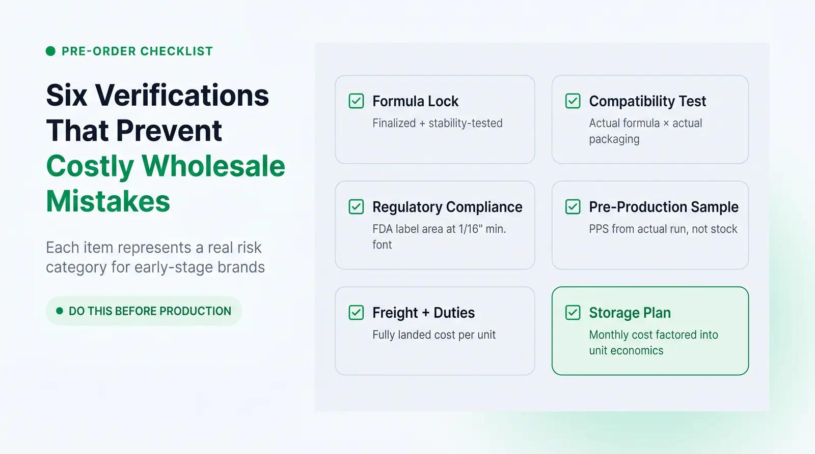 What to Verify Before Placing a Wholesale Order