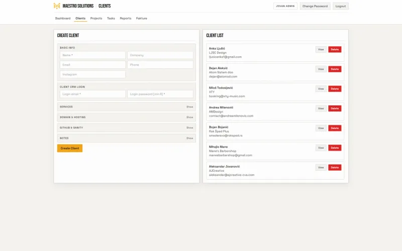 Maestro CRM Platforma galerija, slika 2