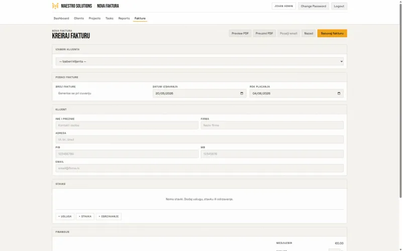 Maestro CRM Platforma galerija, slika 4