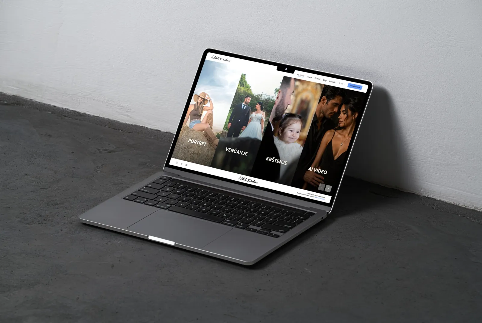 Prikaz projekta Fotograf - Veb sajt
