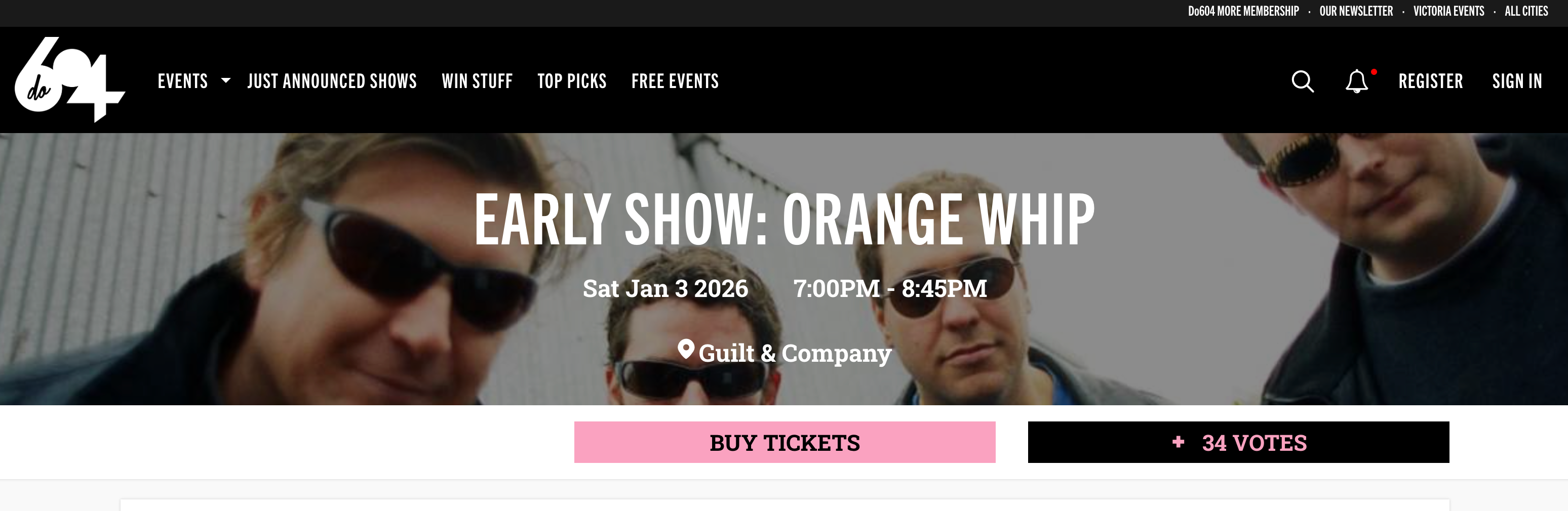 Orange Whip at Guilt & Co