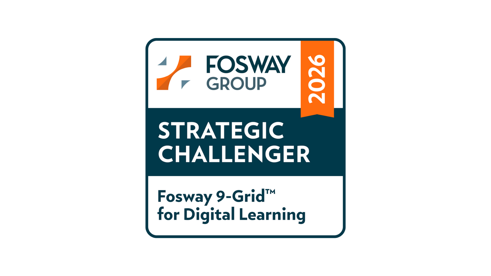 Fosway Group Strategic Challenger 2026 Badge für Digital Learning.
