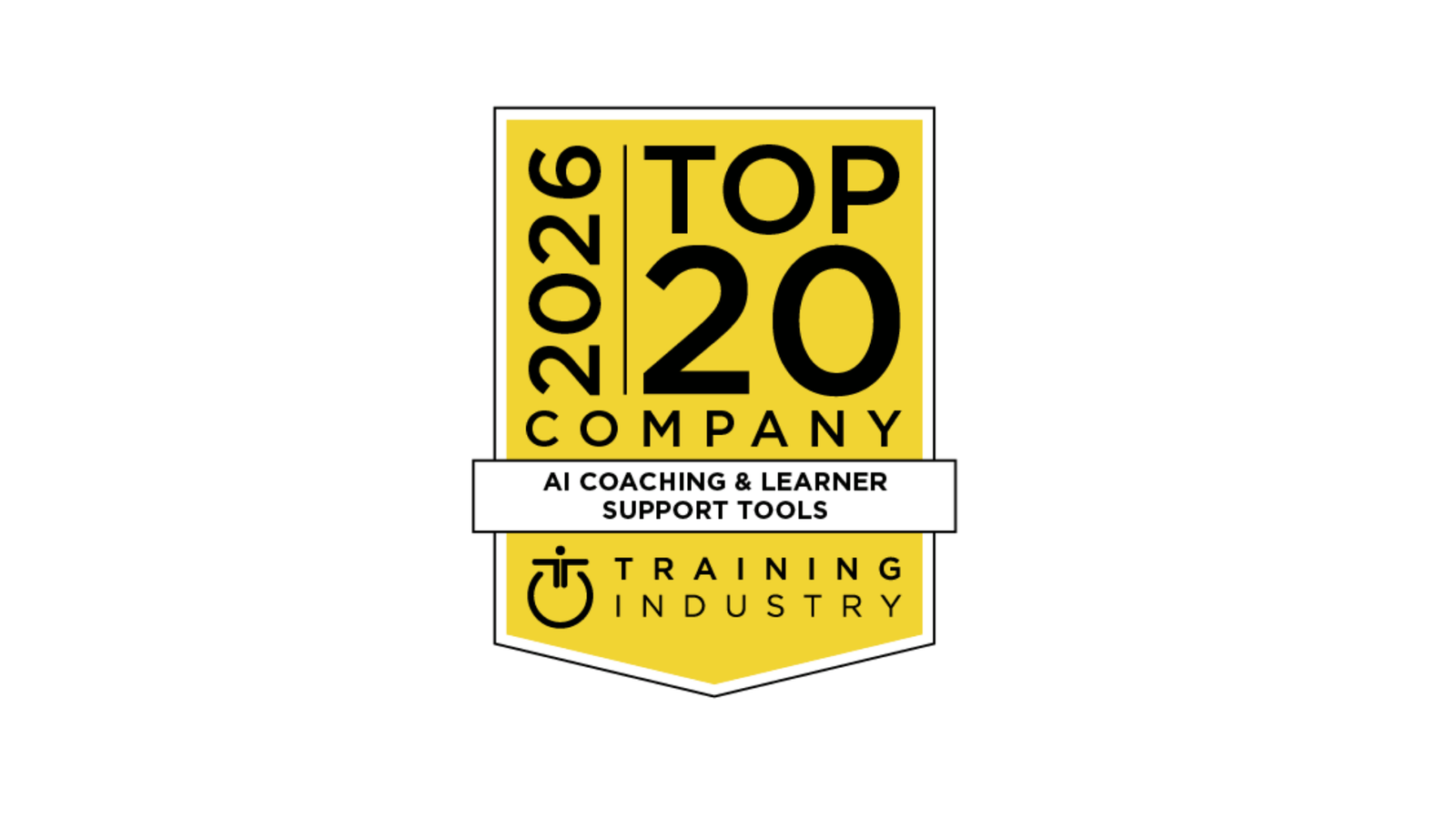 Auszeichnung Training Industry 2026: Top 20 Company, AI Coaching & Learner Support Tools