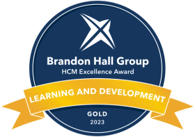 Brandon Hall Group HCM Excellence Award Learning and Development Gold 2023