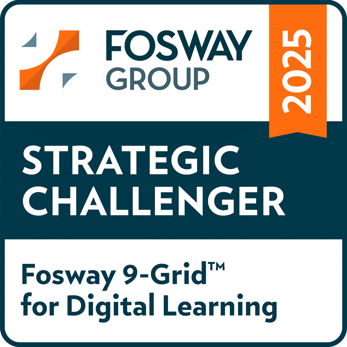 Fosway 9-Grid for Digital Learning, Strategic Challenger 2025