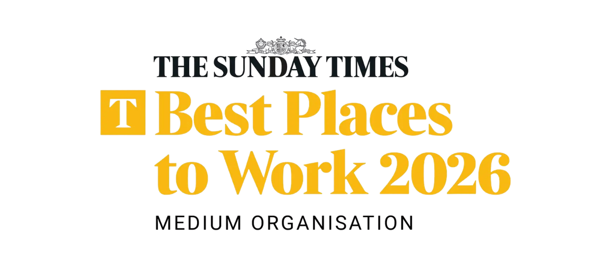The Sunday Times Best Places to Work 2026 badge, Medium Organisation