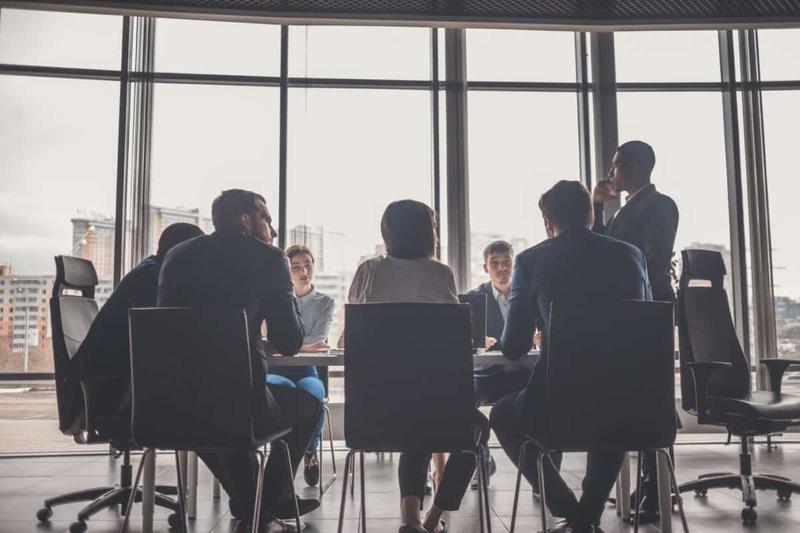 Business People Meeting Communication Discussion Working Office Concept