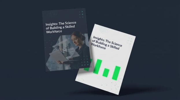 Two covers of the report Insights: The Science of Building a Skilled Workforce