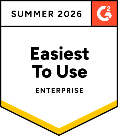 G2 Summer 2026 Easiest To Use Enterprise badge