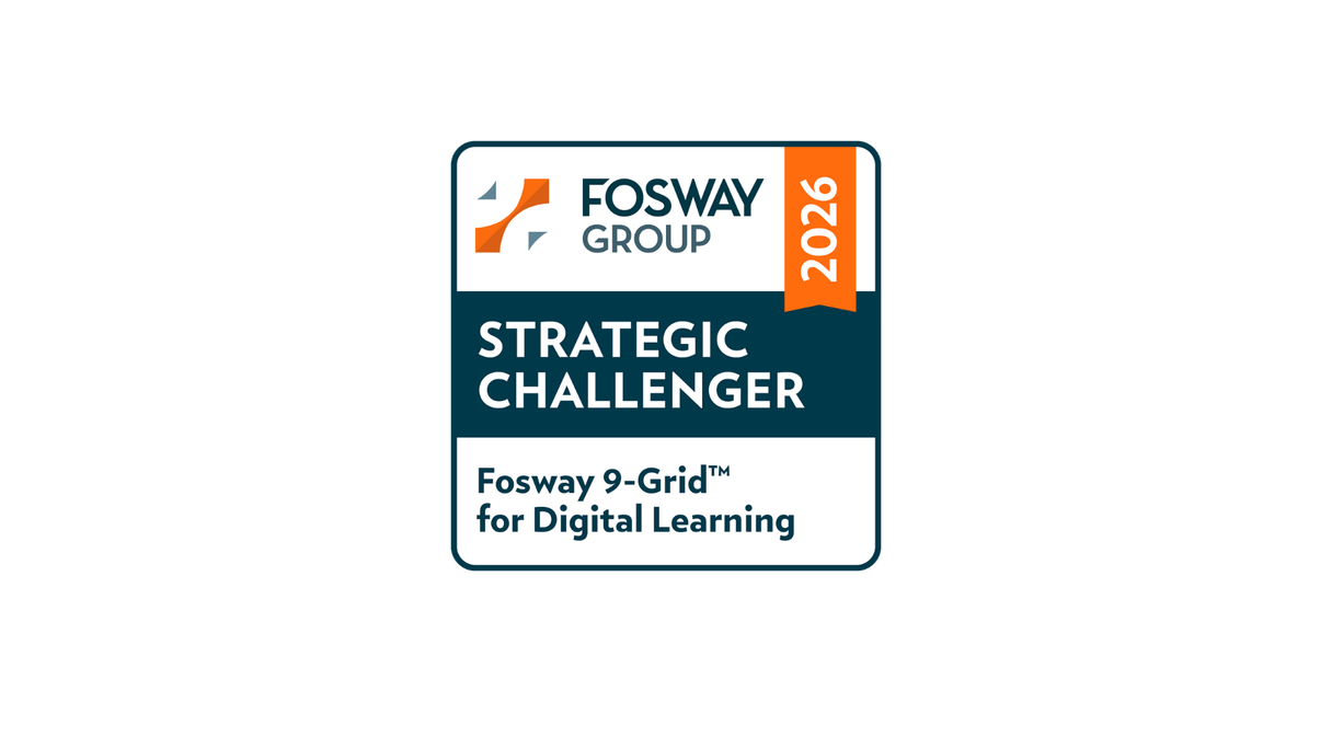 Auszeichnung Fosway Group Strategic Challenger 2026 für Digital Learning.