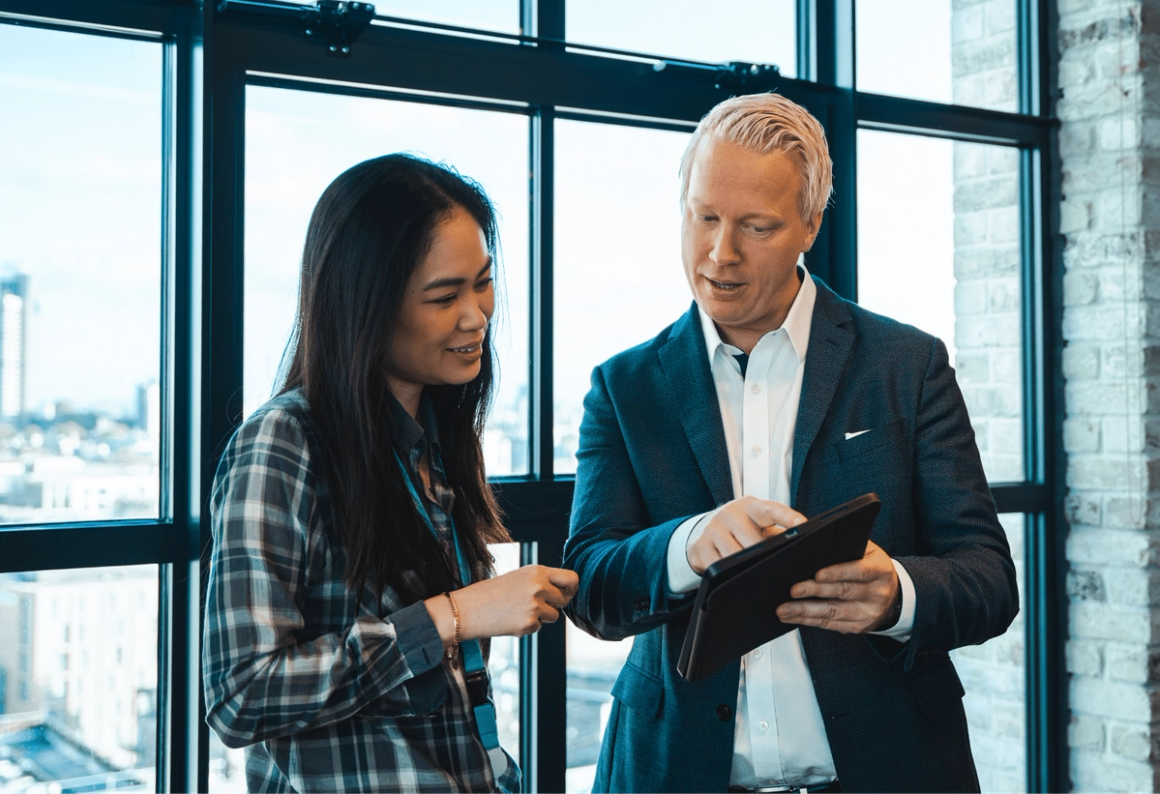 Attensi employees Krister Kristiansen Rebecca