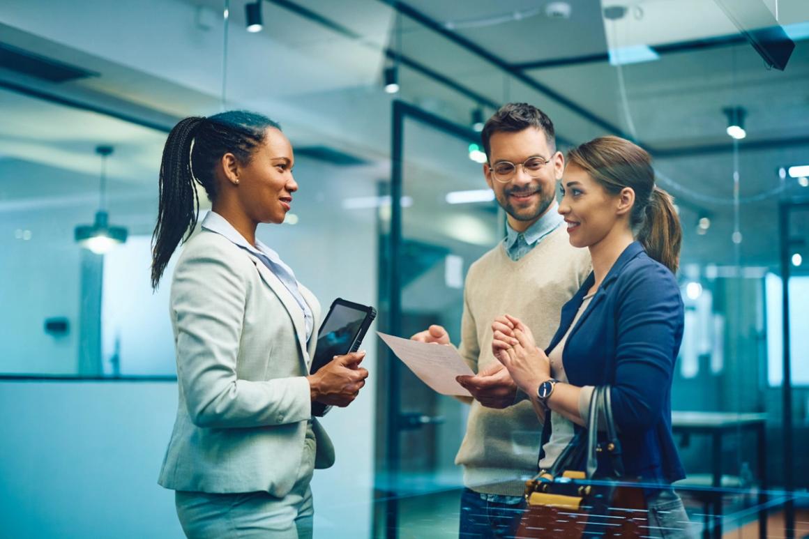 Insurance people in the office