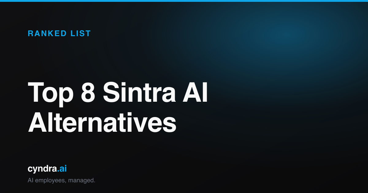 Top 8 Sintra AI Alternatives for 2026