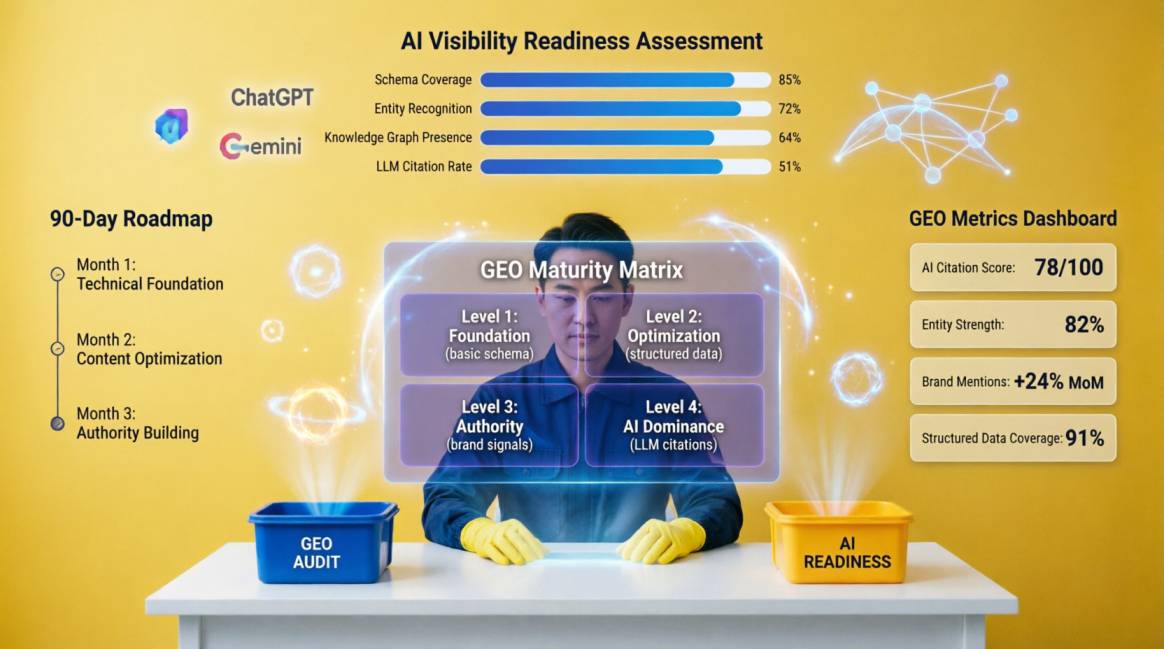 how to assess AI search visibility readiness