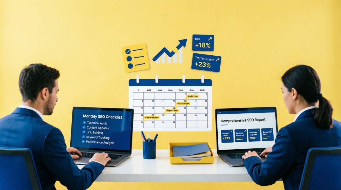 what does an SEO agency do every month