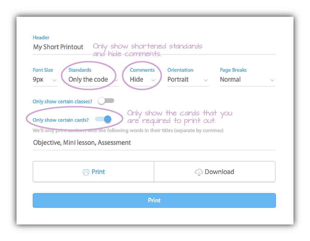 Use these settings to reduce the amount of paper you use on your printouts!