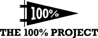The 100% Project logo