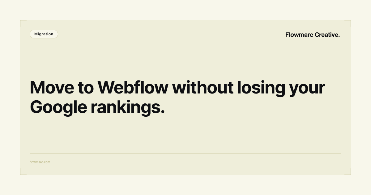 How to Migrate from WordPress to Webflow Without Losing Your SEO Rankings cover