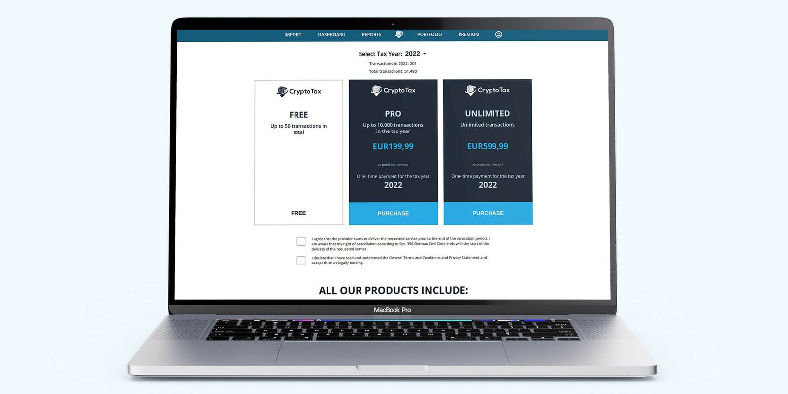 CryptoTax: captura 1 de 3