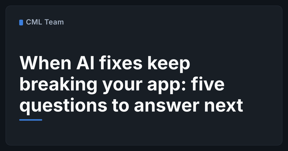 Paper checklist with five boxes beside a laptop showing an app error