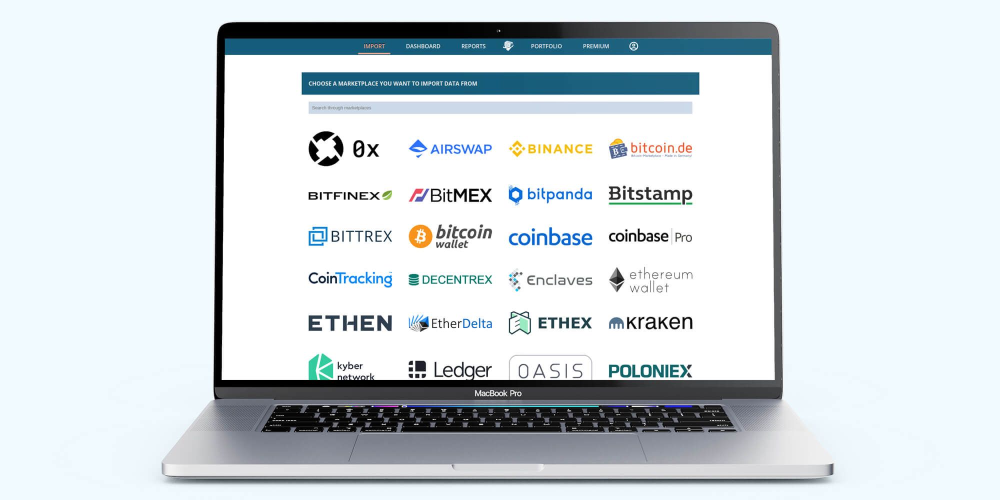 CryptoTax: vista previa del proyecto