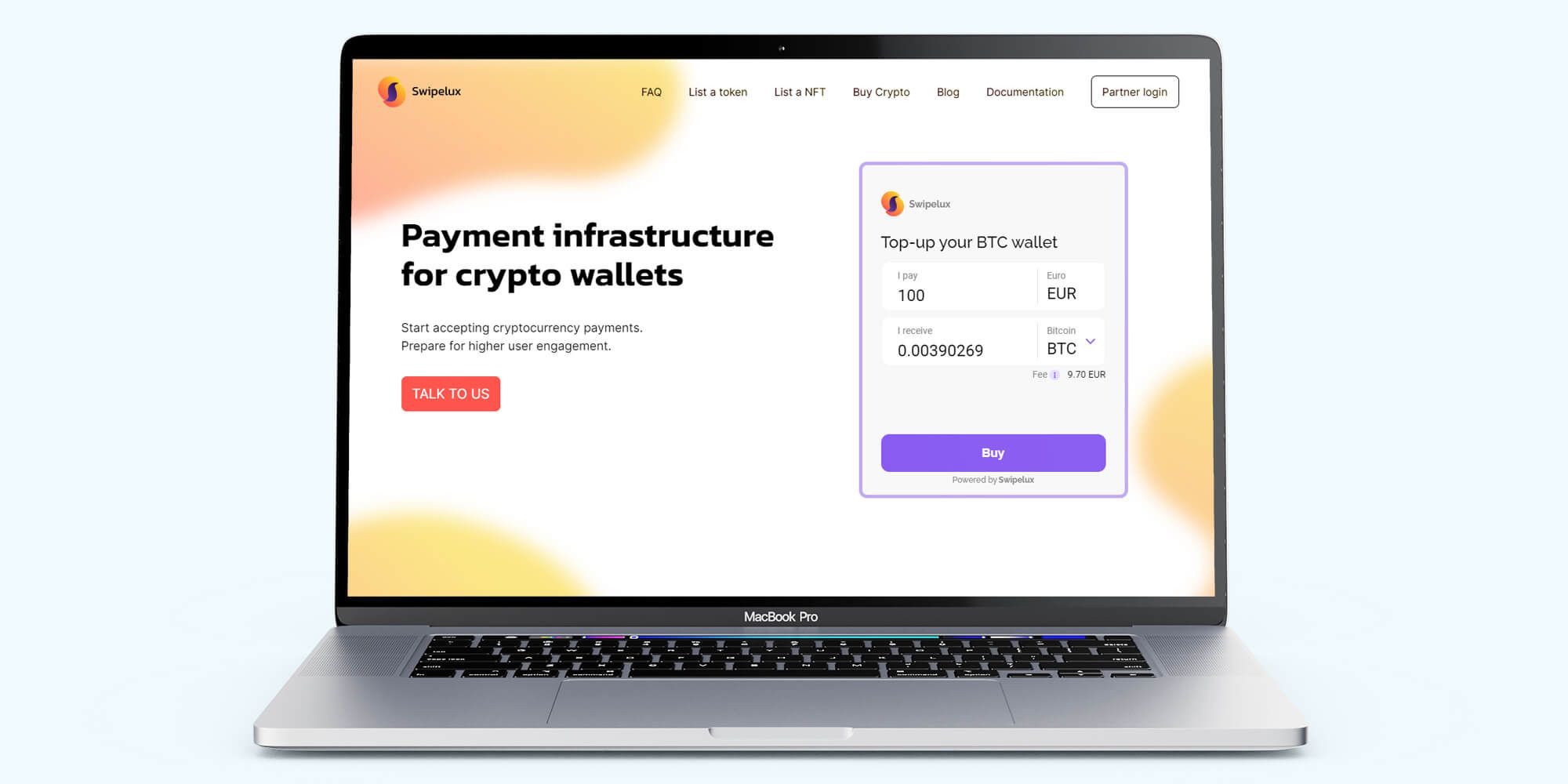Swipelux: vista previa del proyecto